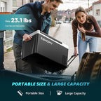 12 Volt Refrigerator, 23QT(22L) Compressor Electric Cooler APP Control, Car Fridge -4℉~68℉, Portable Refrigerator 12/24V DC 100-240V AC, Portable Freezer for Camping, Boat, Travel
