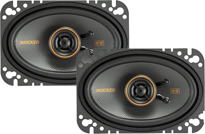 51KSC4604 KS-Series 4x6 Coaxial Speakers with.5" tweeters, 4-Ohm, Pair