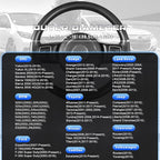 Car Steering Wheel Cover for F-150 Tundra Range Rover 15.5-16 inch, Black and Blue Microfiber Leather