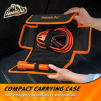3pc Roadside Car Emergency Kit - Storage Bag, 12 Gauge 6.5 Ft Battery Cable, Flashlight, Roadside Assistance, Car Emergency Roadside Kit - Safety Kits for Cars