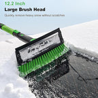 41 Inch Snow Brush and Ice Scraper with Squeegee, Extendable SUV Windshield Ice Scraper and Brush with Foam Grip for SUV Truck Jeep RV Auto Vehicle Window