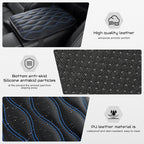 Car Center Console Cover, Upgraded Leather Car Armrest Cushion, Universal Waterproof Cushion Pad, Non-Slip Car Interior Accessories, Fits Most Sedans SUVs Trucks (Blue Line)
