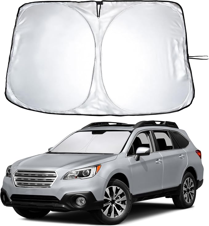 Windshield Sunshade Compatible for Subaru Outback 2015-2017 2018 2019, Sun Visor for Front Windshield & Window Sun Shade Cover, UV Heat Blocker & Protector, Car Accessories