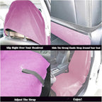 Car Seat Cover Protector Front Seats,for Gym Workout,Running,Swimming,Beach and Hiking,Waterproof Sweat Towel Bucket Seat Covers for Cars SUV Trucks (Pink, 1Pcs)