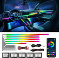 Dreamcolor Acrylic Car Lights, 6 in 1 LED Strip Lights with APP Control and 213 Color Modes, Decorative Lights, Neon Ambient Lighting Kits
