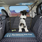 Back Seat Extender for Dogs Truck, Large Hard Bottom Car Seat Cover for Dogs, Waterproof Dog Hammock for Full Size Truck for Ford F-Series/RAM 1500/Silverado/Sierra