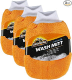 Microfiber Car Wash Mitts, Truck & Motorcycle Wash Supplies (Pack of 3)