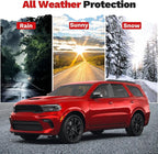 Durango Rain Guards - Window Visors for Dodge Durango 2011-2025 2026, Outside-Mount Tape-On Side Window Wind Deflectors for Durango Accessories, Vent Visors Shades Rainproof Black 4PCS