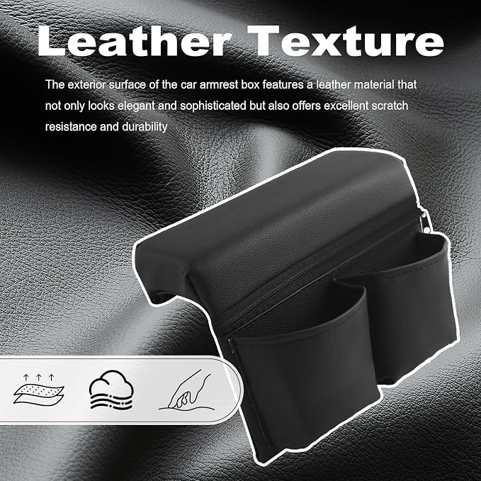 Car Armrest Storage Box for Window,Multi-functional Car Window Armrest Organizer with Storage Pocket for Phone/Tissue/Key,Universal Cars Door Organizer as Cars Elbow Rest Pads (Small)