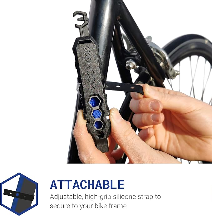 PLUS - Lightweight Bike Multi Tool for Cyclists. Includes Tyre Levers, Spoke Keys, Chain Tool, Wrench, Hex, Screwdriver