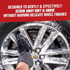 Gerbil Wheel and Rim Brush, Safe for Exhaust, Tires, Rims, Engine Bays, & More, 2 Pack