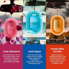 AER O Hanging Car Air Freshener Gel – Assorted, Long Lasting 30 Days, Leak-Proof Odor Neutralizer, Rear-View Mirror Car Air Freshener with Steady Freshness Technology
