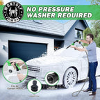 CWK188 Car Wash Kit with Foam Gun, Car Wash Soap, Interior Detailer Cleaner, Wheel Cleaner, Car Care Cleaning Detailing Kit for Cars Trucks RVs SUVs Motorcycles (Works w/Garden Hose), 10 Items