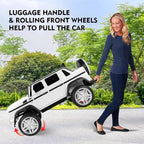 JOYLDIAS Kids Ride On Cars, Licensed Mercedes-Benz Maybach G650S, 12V7AH Battery Powered Toy Electric Car for Kids W/LED Underglow Lights, Remote Control,2 Motors, 3 Speeds,Music,Bluetooth,Horn, White