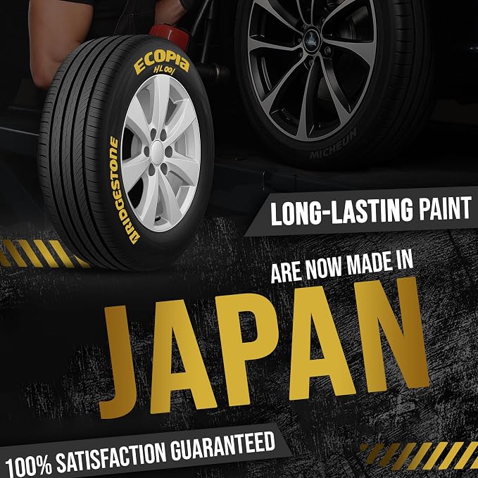 Paint Pen Gold - Waterproof Permanent Paint pens for Car Wheels Lettering | Car Wash Safe and Durable | Made in Japan (Pack of 1)