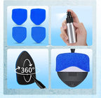 XINDELL Windshield Cleaner Tool, Car Window Cleaning Kit with 5 Reusable Microfiber Pads, Extendable Handle & 360° Rotating Head, Safety Hammer, Streak-Free Auto Glass Wiper for Car Truck SUV RV