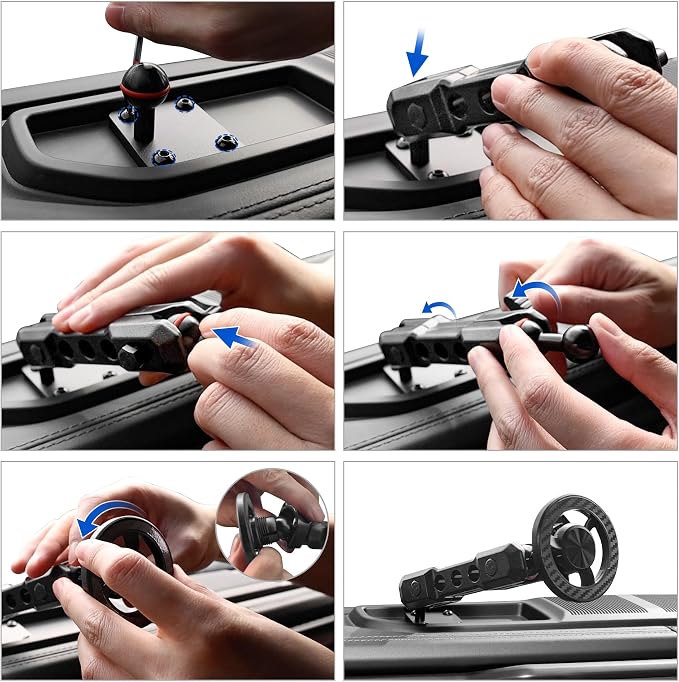 Phone Mount for 2024 2025 2026 Jeep Wrangler, Dashboard Phone Holder Dash Mount for New Jeep Wrangler JL JLU 4XE Jeep Gladiator JT Accessories, Magsafe Phone Mount Fit 12.3" Screen