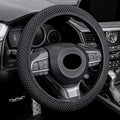 Elastic Stretch Steering Wheel Cover, Universal Interior Accessories Steering Wheel Cover for Women & Men, Breathable Microfiber Ice Silk, Anti-Slip, Odorless, Easy Carry(Black)