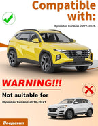 6-PCS Low Profile Window Rain Guards Fit for Hyundai Tucson 2022-2026 Rain Guard Window Deflectors Extra-Thick Side Window Visors Vent Shades Tape-on Vent Visors Car Accessories