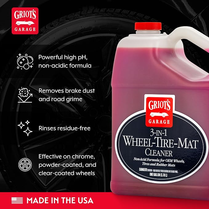 Griot's Garage 3-in-1 Wheel, Tire, & Mat Cleaner Gallon