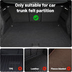 8 Pack Adjustable Hook and Loop Trunk Organizer Blocks for Car & Truck | Non-Slip Lining, Designed for Felt-Lined Car Interiors (3.94"x3.94"x3.94")