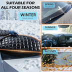 Car Windshield Cover for Ice and Snow for Toyota Tundra 1999–2025 2020 2021 2022 2023 2024 2026, Automotive Large Windshield Snow Covers with Side Window and Rearview Mirror Protector