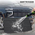 Trunk Mat with Backrest Mat 2021-2026 for GMC Yukon (Only Yukon, Not Fit Yukon XL)/Cadillac Escalade (Only Escalade, Not Fit Escalade ESV)/Chevrolet Chevy Tahoe, All Weather TPE Custom Fit