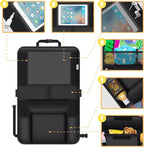 Kick Mats Back Seat Protector, Waterproof Oxford Seat Back Protector, Car Seat Back Protector for Kids, Back of Seat Protector for Kids Feet Car Seat (Black D -2 Set)