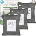 Air Purifying Bag 200g (3 Pack) HGTV Editor's Pick | Premium Bamboo Charcoal Odor Absorber for Home & Car | Closet Odor Eliminator & Car Air Freshener | Long Lasting Charcoal Bags