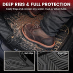 Floor Mats & Cargo Liner 2015-2020 & Only 7/8 Seats (Not for 9 Seats) for Chevrolet Chevy Tahoe/GMC Yukon(Only Yukon, Not Fit Yukon XL), All Weather TPE Custom Fit Car Floor Liners