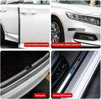 Car Door Sill Protector,2 in x 118 in Anti-Scratch Car Door Edge Guards,Automotive Anti-Collision Strip for Doors Edge,Front and Rear Bumper