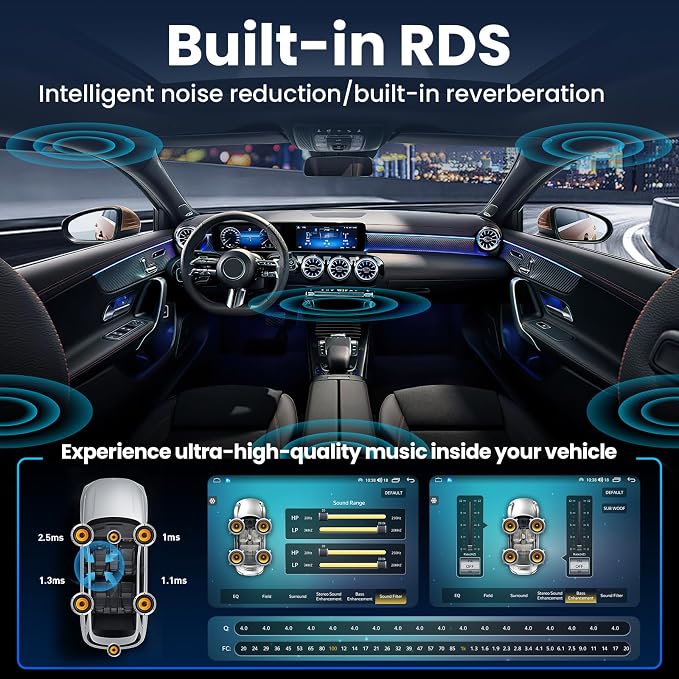 10'' Car Radio for Jeep Patriot Compass 2010-2016, Wireless CarPlay & Android Auto, Android Car Stereo with 2GB+64GB, Bluetooth 5.0, GPS Navigation, WiFi, FM, SWC, Backup Camera
