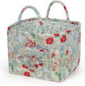 Floral Fabric Storage Basket Car Interior Storage Basket Underwear Sundries Laundry Baskets Supplies Home Organizer Bag (style 10)