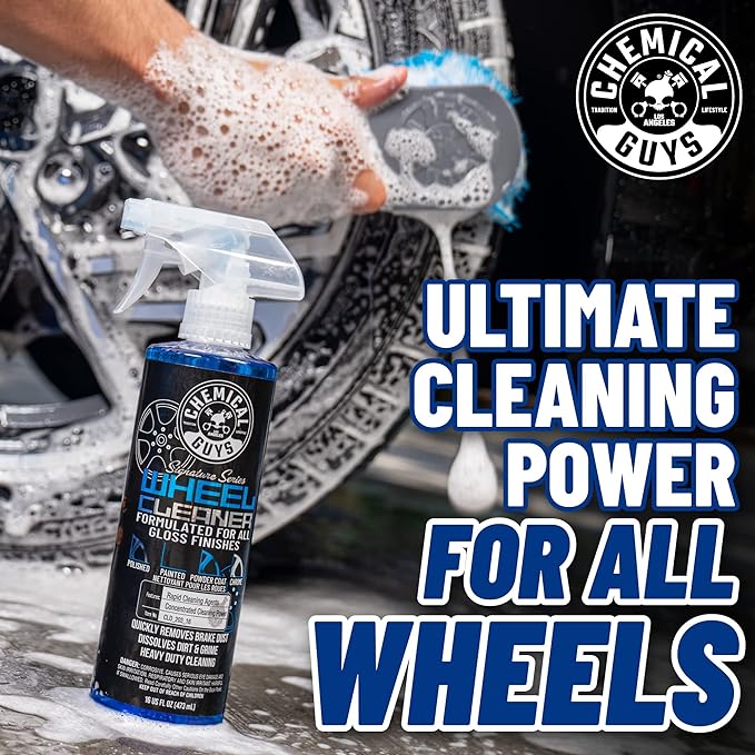 HOL123 Car Cleaning Kit for Interior & Exterior, 14 Items Including (7) 16 oz Chemicals