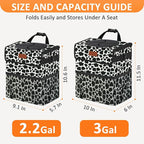 Car Trash Can for Car Cute,Bag Bin Hanging Waterproof Automotive Garbage Cans Leak Proof Vehicle Trash Can Cow Print