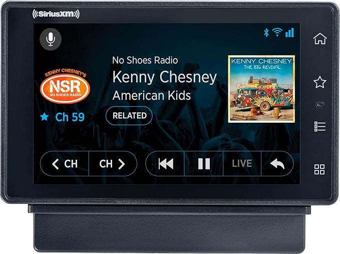 SXWB1V1 Tour Dock & Play Radio with 360L, PowerConnect Vehicle Dock, and Bluetooth