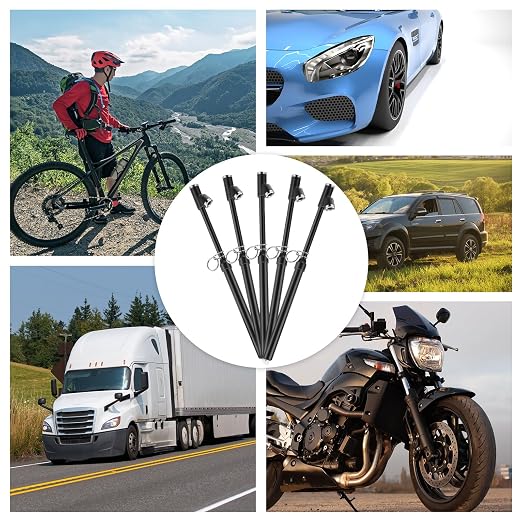 20 Pack Dual Head Tire Pressure Gauge Heavy Duty Air Pressure Tire Gauge for Auto Truck Car RV Van Gage Range 10-150PSI, 1-10Bar (Black)