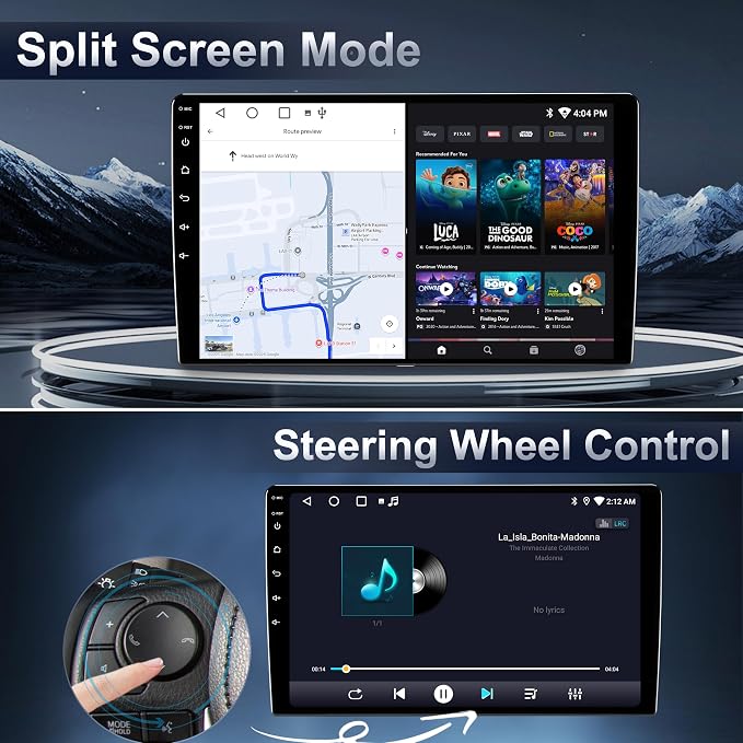 Car Radio Stereo for Honda Accord 8th Gen 2008-2013, 10.2 Inch IPS Touchscreen Android 13 64GB, Wireless CarPlay Android Auto, Plug and Play, 1080P Backup Camera, 5G WiFi, GPS, SWC, AM/FM Radio