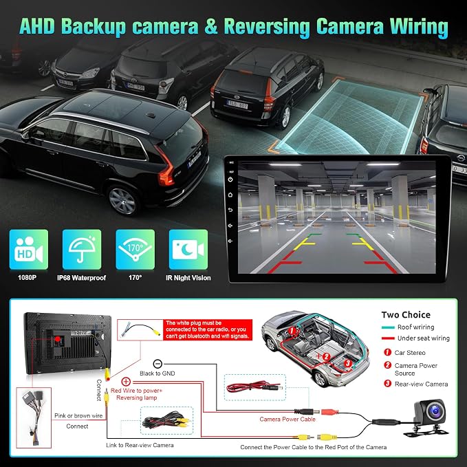 8-Core 4+64GB Upgrade Car Radio for Honda Civic 2006 2007 2008 2009 2010 2011 Stereo with Carplay Android Auto, 10.1" Touch Screen for Civic with GPS/WiFi/BT/FM/SWC + MIC + Backup Camera
