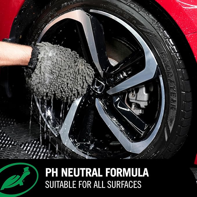 Hybrid Solutions Ceramic Car Wash and Wax, Gentle pH Neutral Car Cleaner with Extreme Water Beading Paint Protection, High Gloss Spot-Free, Car Wax Shine, Fruity Scent, 48 oz (Pack of 2)