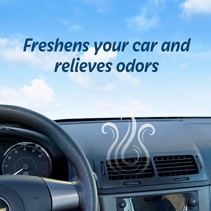 Odor Elimination cool breeze Auto Vent Stick, New Car, 6 Per Pack (Pack of 2)