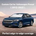 Windshield Sunshade Compatible for Volkswagen VW Passat 2012-2020 2021 2022, Sun Visor for Front Windshield & Window Sun Shade Cover, UV Heat Blocker & Protector, Car Accessories