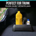 Heavy Duty Storage Organizer for Vehicle Trunk, Garage, Under Sink Organizer, Recycled Plastic, Made in USA (Black)