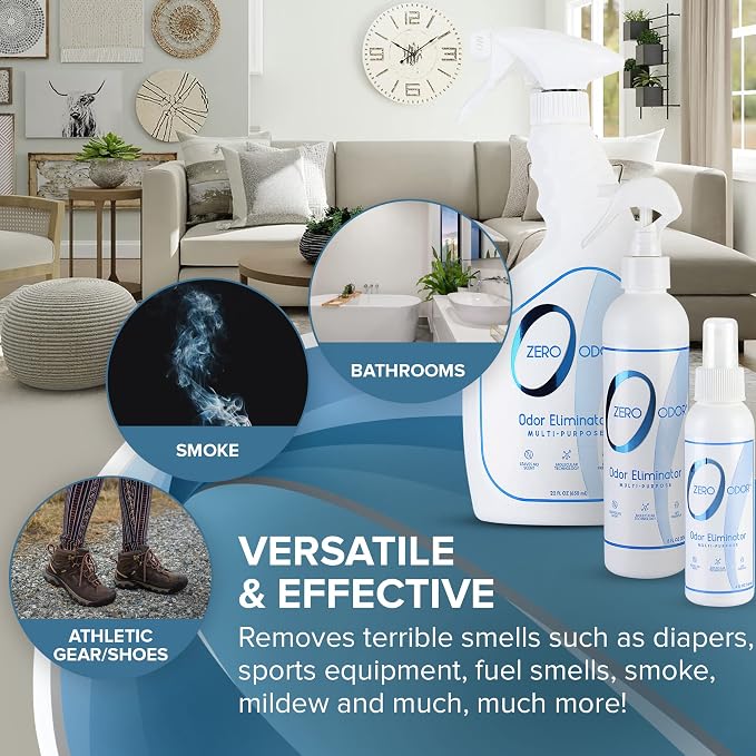 Multi-Purpose Strong Odor Eliminator for Home, Office, Car, Bathroom, Hotel, Room Deodorizer, and Odor Neutralizer, (Kit)