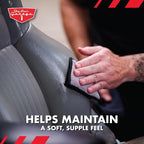 Jay Leno's Garage Leather Cleaner – Deep-Cleaning Leather Seat Cleaner for Car Interior, pH-Balanced Car Refresher That Gently Cleans, Lifts Grime, Refurbish and Restores All Leather Surfaces (16 oz)
