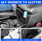 Center Console Organizer Tray Fits for 2010-2024 Toyota 4Runner Armrest Hanging Storage Box Compatible with 4Runner Interior Accessories (Console Hanging)