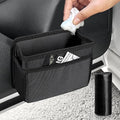 Collapsible Car Trash Can, Vehicle Garbage Organizer Holder Bin with One Roll Trash Bag, Waterproof Hanging Mini Auto Dustbin Accessories Storage Container for Vans, SUVs
