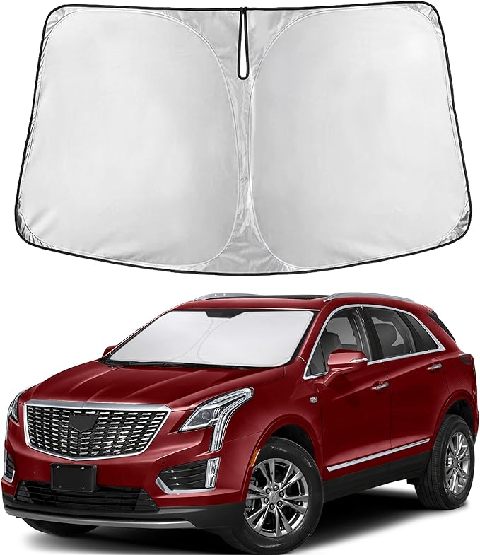 Windshield Sunshade Compatible for Cadillac XT5 2017-2023 2024 2025, Sun Visor for Front Windshield & Window Sun Shade Cover, UV Heat Blocker & Protector, Car Accessories