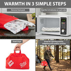 Vesture Lava Buns MicroCore Heated Seat Cushion - Cordless Portable Warmer for Office, Car, Home & Outdoor Events - Fast Even Heat - Soft Red Fabric - No Cords No Batteries - Winter Comfort Pad
