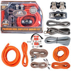 0 Gauge Dual Amplifier Wiring Kit, 3600W CCA Amp Install Kit for 2 Amplifiers – EA-PRMK0-DUAL